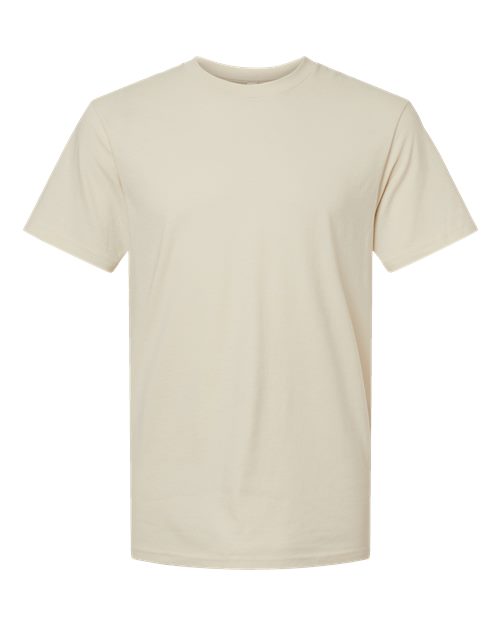 Unisex CVC Tee - Heather Cream Front