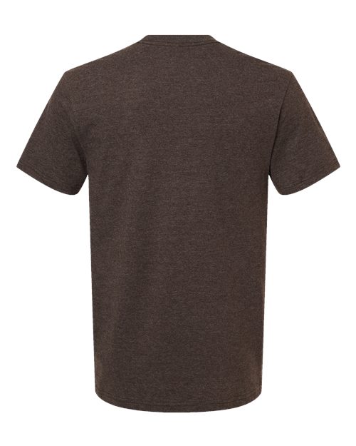 Unisex CVC Tee - Heather Brown Back