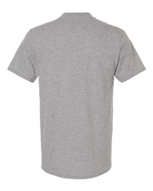 Unisex CVC Tee - Heather Grey Back