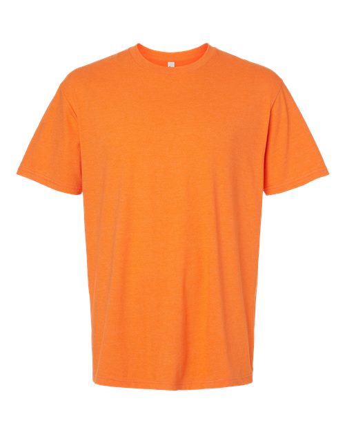 Unisex CVC Tee - Heather Orange Front