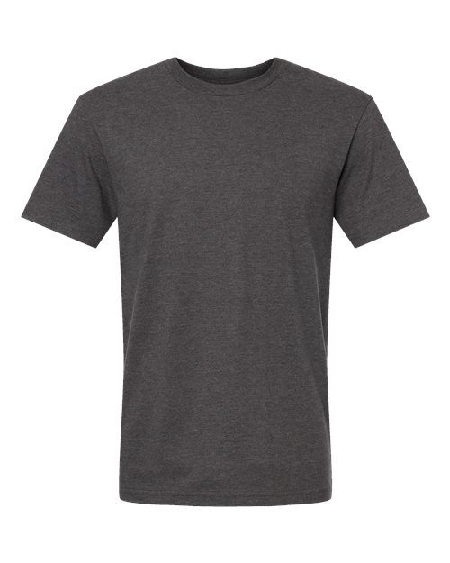 Unisex CVC Tee - Heather Asphalt Front