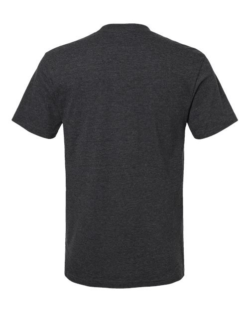 Unisex CVC Tee - Heather Black Back