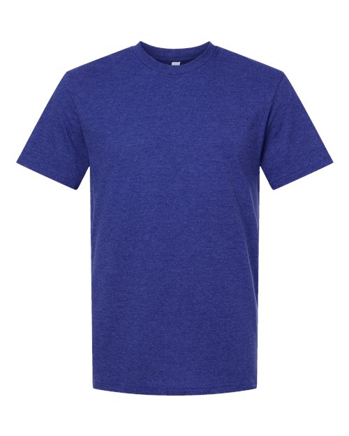 Unisex CVC Tee - Heather Lapis Front