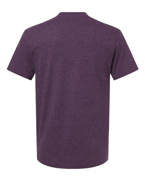 Unisex CVC Tee - Heather Eggplant Back