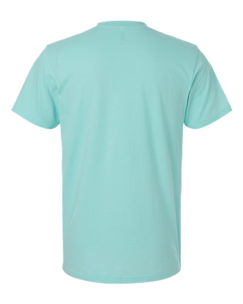Unisex CVC Tee - Heather Celadon Back