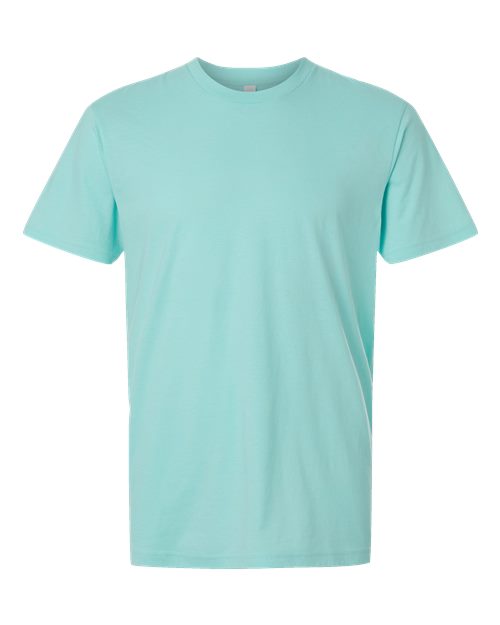 Unisex CVC Tee - Heather Celadon Front