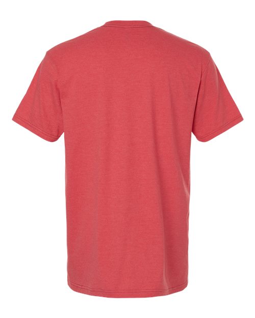 Unisex CVC Tee - Heather Coral Back