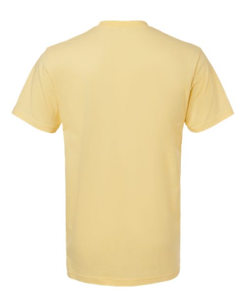Unisex CVC Tee - Heather Panna Cotta Back