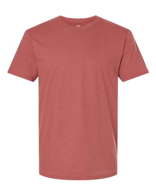 Unisex CVC Tee - Heather Canyon Front