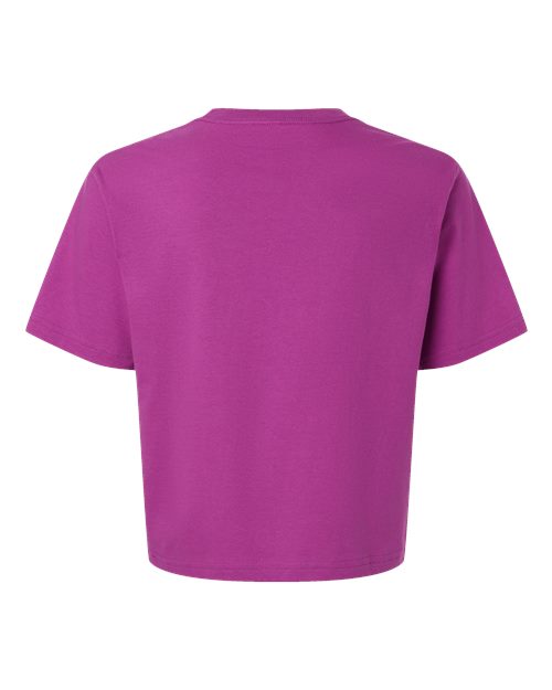Women's Fine Jersey Boxy Tee - Super Pink Back