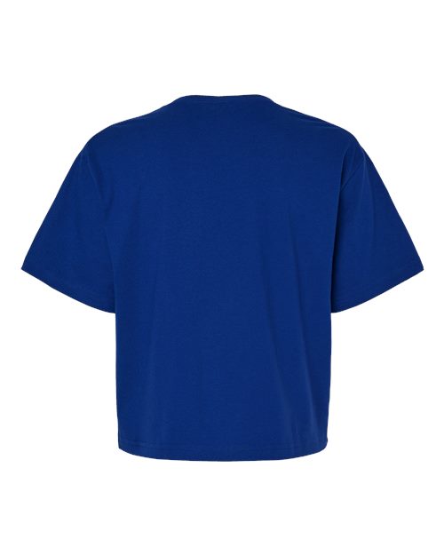 Women's Fine Jersey Boxy Tee - Lapis Back