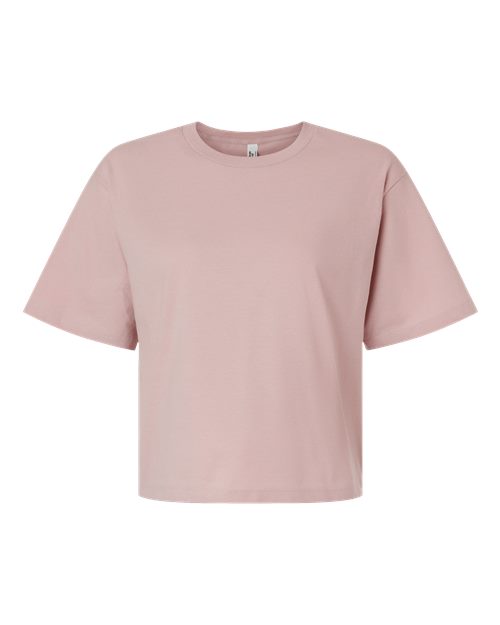 Women's Fine Jersey Boxy Tee - Blush Front