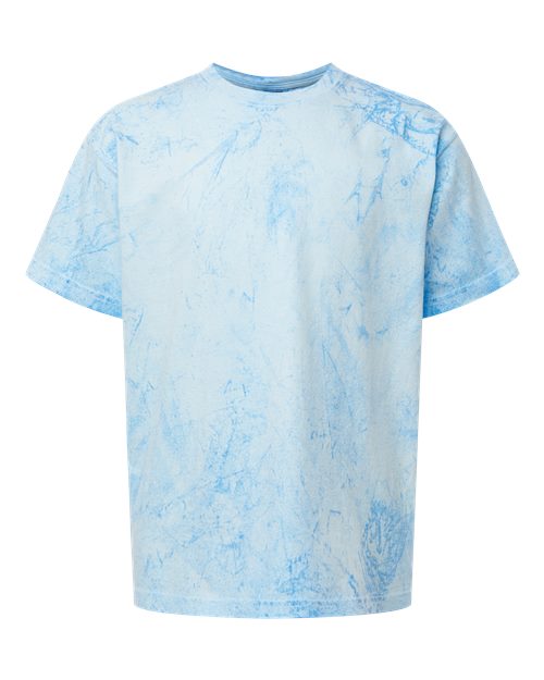 Youth Colorblast™ Heavyweight T-Shirt - Fiji Blue Front