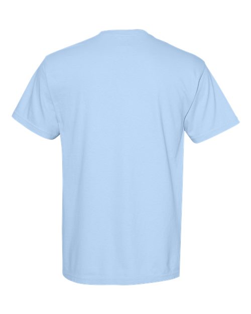 Unisex Garment-Dyed Heavyweight Pocket T-Shirt - Hydrangea Back