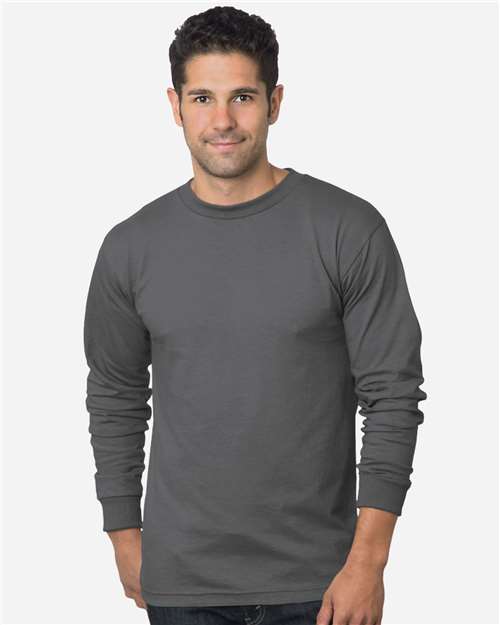 Unisex USA-Made Long Sleeve T-Shirt - Charcoal Front
