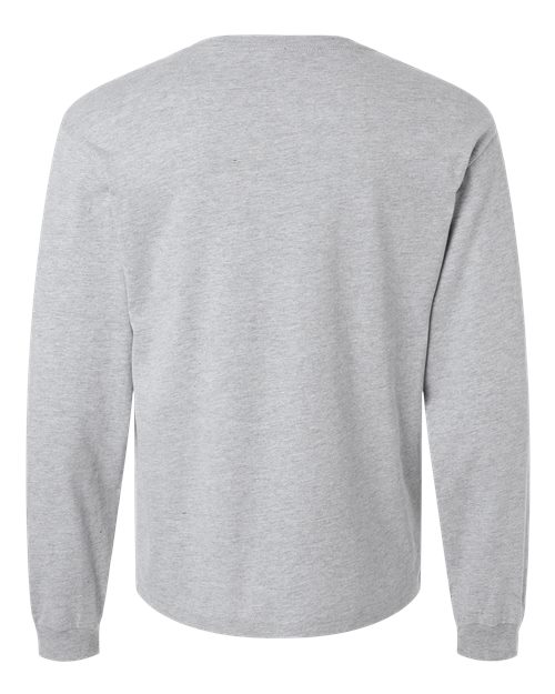 6 oz. Heavyweight Long Sleeve Tee - Athletic Heather Back
