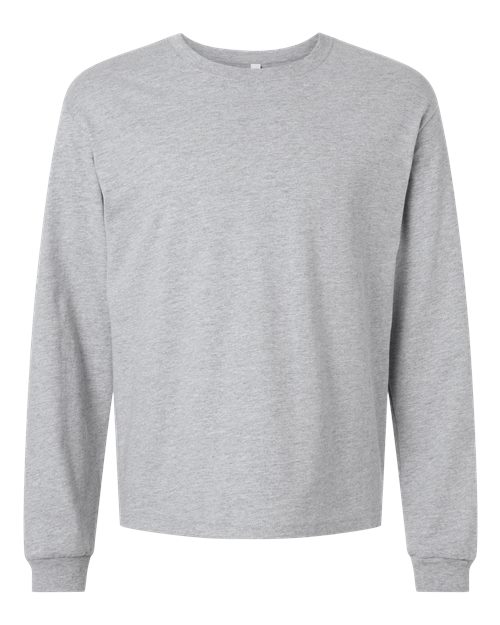 6 oz. Heavyweight Long Sleeve Tee - Athletic Heather Front