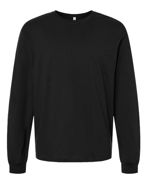 6 oz. Heavyweight Long Sleeve Tee - Black Front