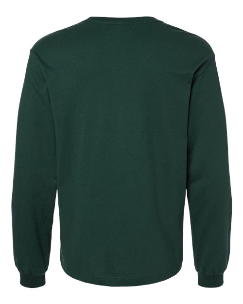 6 oz. Heavyweight Long Sleeve Tee - Forest Back