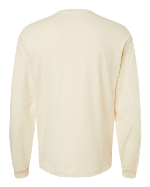 6 oz. Heavyweight Long Sleeve Tee - Natural Back