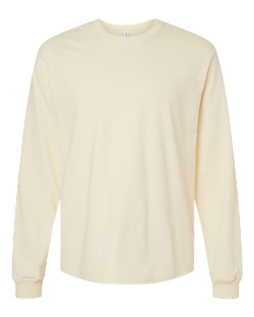 6 oz. Heavyweight Long Sleeve Tee - Natural Front