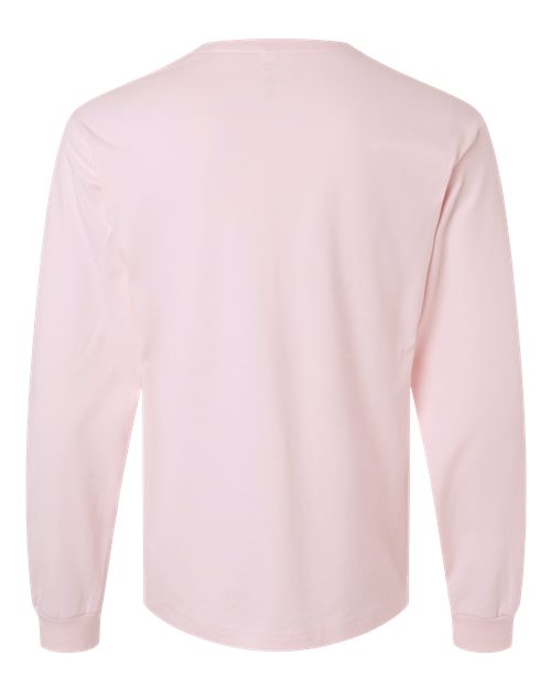 6 oz. Heavyweight Long Sleeve Tee - Soft Pink Back
