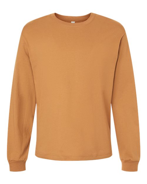6 oz. Heavyweight Long Sleeve Tee - Toast Front