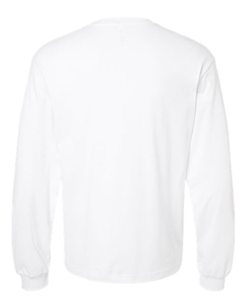 6 oz. Heavyweight Long Sleeve Tee - White Back