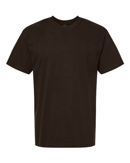 Gildan Unisex Hammer™ Maxweight T-Shirt - Dark Chocolate Front