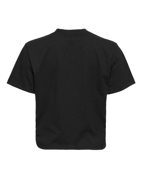 Women's Heavyweight Boxy T-Shirt - Black Back