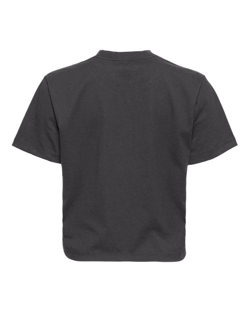 Women's Heavyweight Boxy T-Shirt - Graphite Black Back