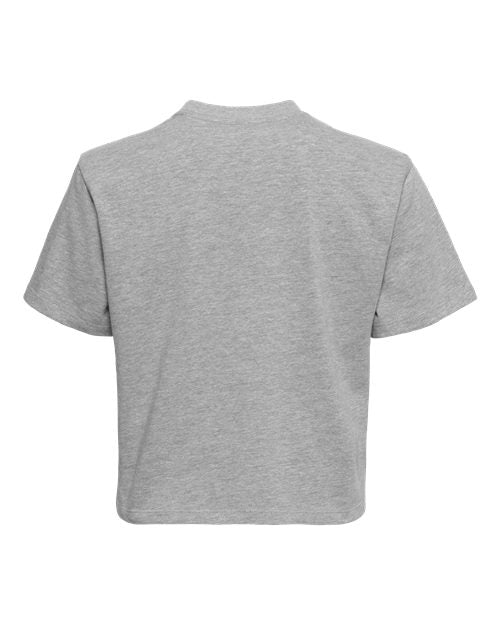 Women's Heavyweight Boxy T-Shirt - Heather Grey Back