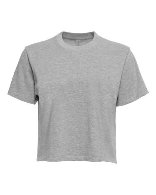 Women's Heavyweight Boxy T-Shirt - Heather Grey Front