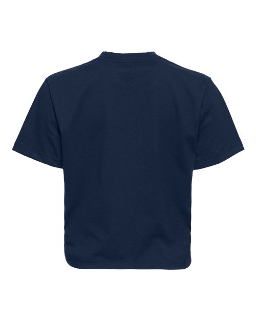 Women's Heavyweight Boxy T-Shirt - Midnight Navy Back