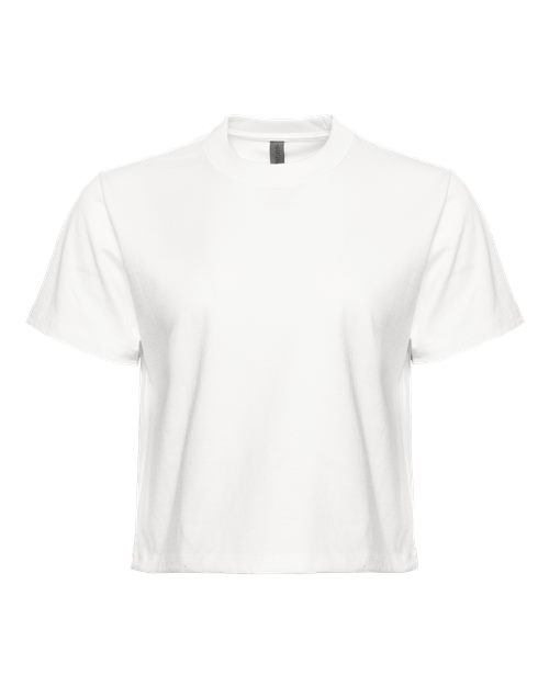 Women's Heavyweight Boxy T-Shirt - White Front