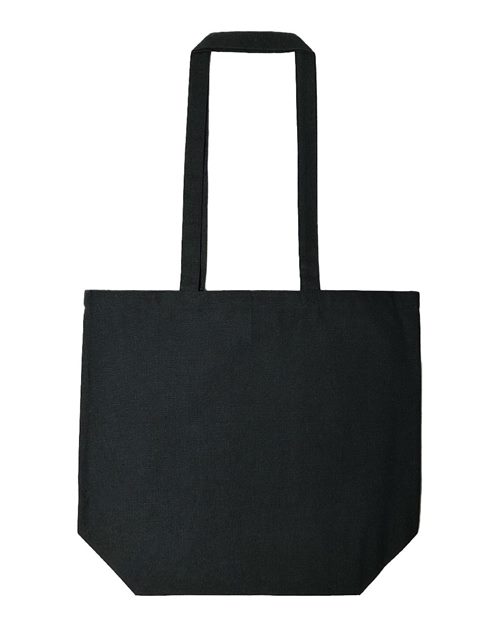 Star of India Midweight Recycled Canvas Tote - Recycled Black Front