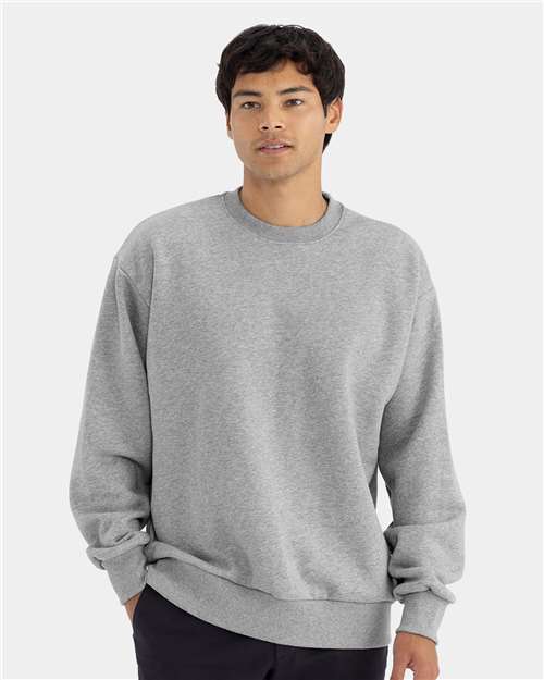 Unisex Heavyweight Crewneck Sweatshirt - Heather Grey Front