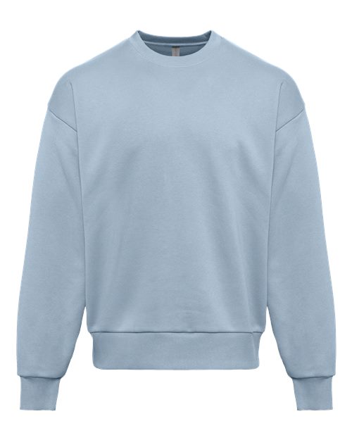 Unisex Heavyweight Crewneck Sweatshirt - Stonewash Denim Front