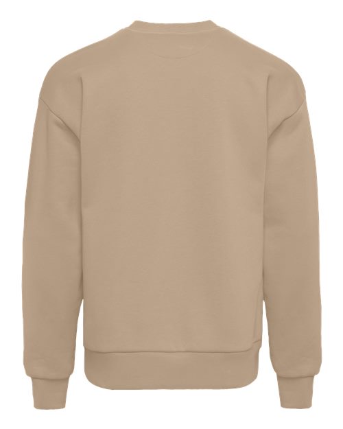 Unisex Heavyweight Crewneck Sweatshirt - Tan Back