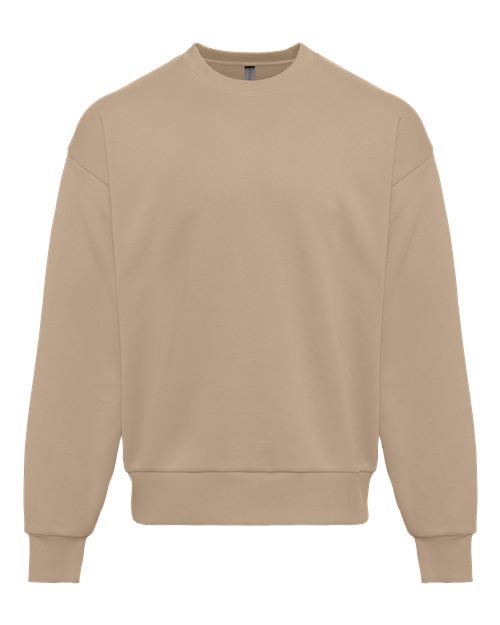 Unisex Heavyweight Crewneck Sweatshirt - Tan Front