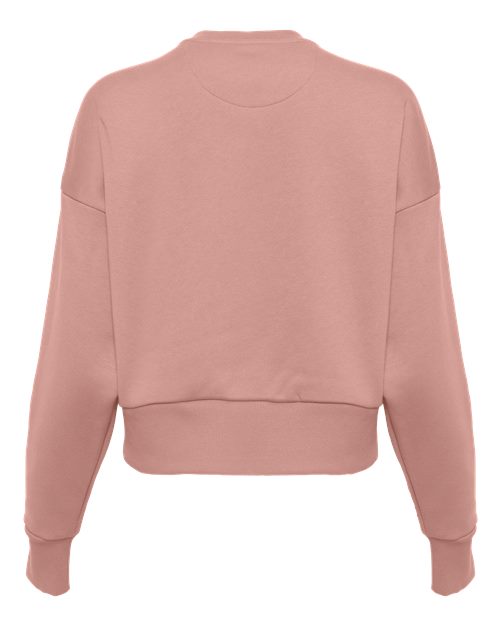 Women's Heavyweight Crewneck Sweatshirt - Desert Pink Back