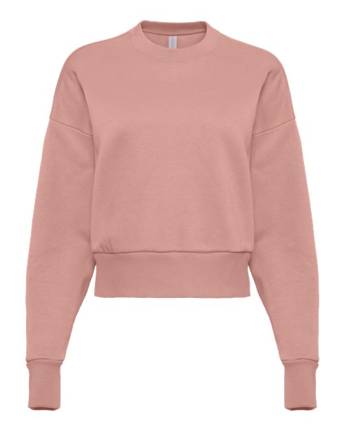 Women's Heavyweight Crewneck Sweatshirt - Desert Pink Front