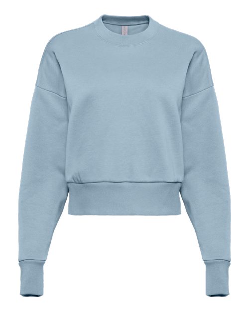 Women's Heavyweight Crewneck Sweatshirt - Stonewash Denim Front