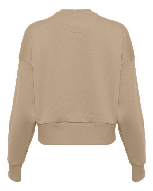 Women's Heavyweight Crewneck Sweatshirt - Tan Back