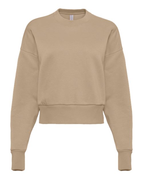 Women's Heavyweight Crewneck Sweatshirt - Tan Front