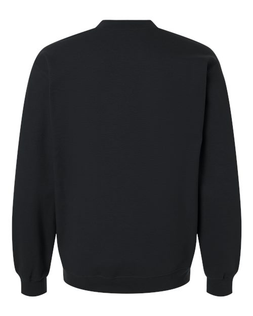 Unisex Softstyle® Midweight 1/4 Zip Sweatshirt - Black Back