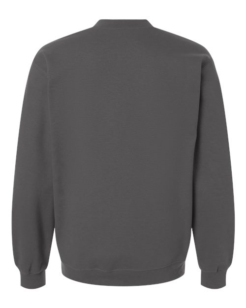 Unisex Softstyle® Midweight 1/4 Zip Sweatshirt - Charcoal Back