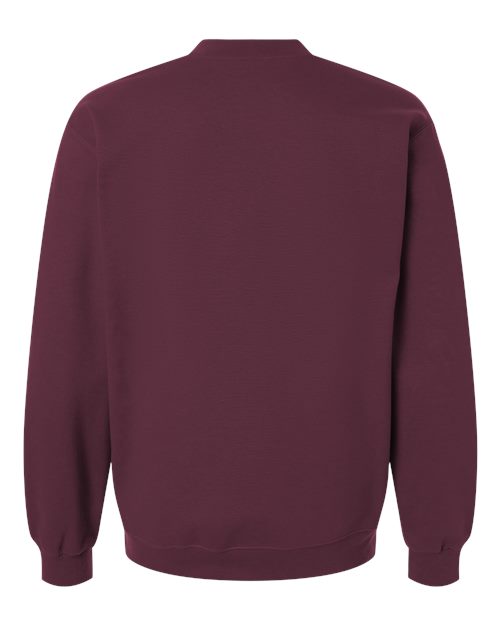 Unisex Softstyle® Midweight 1/4 Zip Sweatshirt - Maroon Back