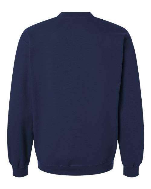 Unisex Softstyle® Midweight 1/4 Zip Sweatshirt - Navy Back