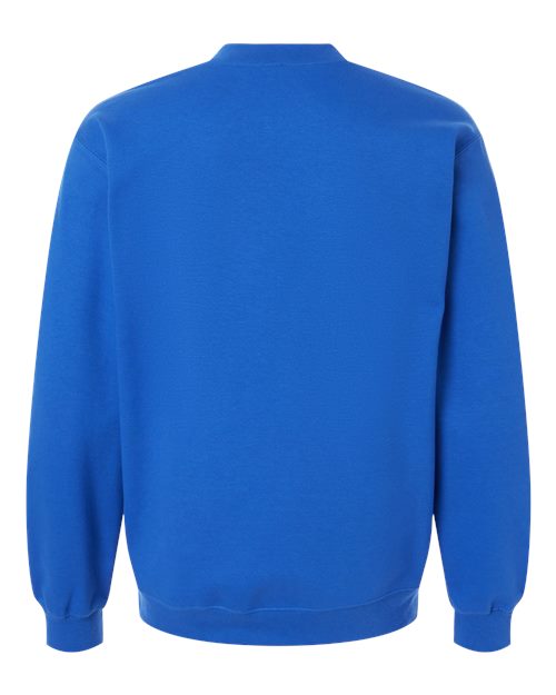 Unisex Softstyle® Midweight 1/4 Zip Sweatshirt - Royal Back